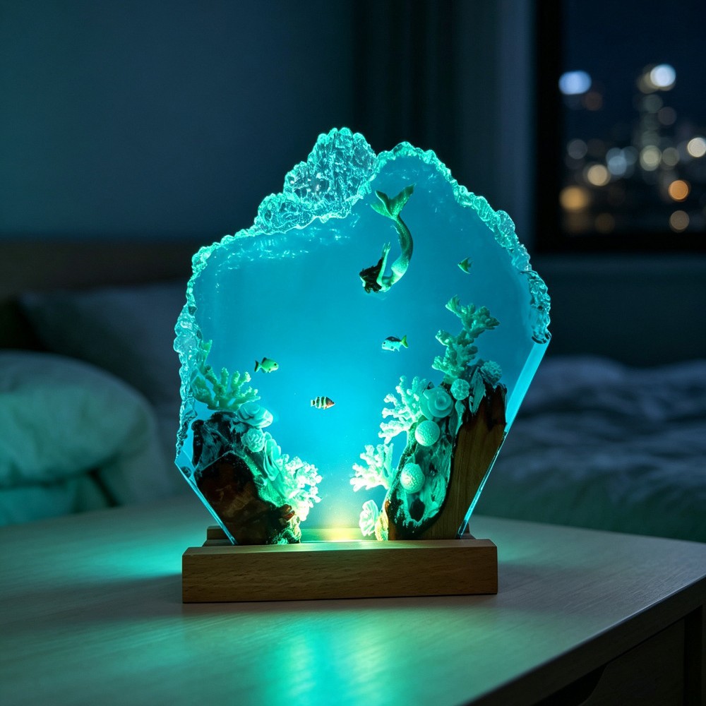 Deep Sea Mermaid Epoxy Sculptu - Woodworking Resin 评论和价格