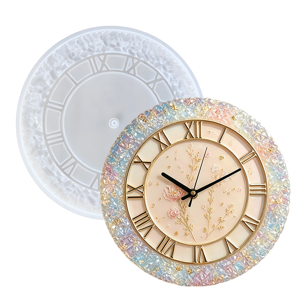 Diamond Faceted Clock Silicone - Woodworking Resin 评论和价格